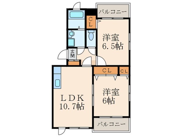 プレステ－ジ長尾の物件間取画像